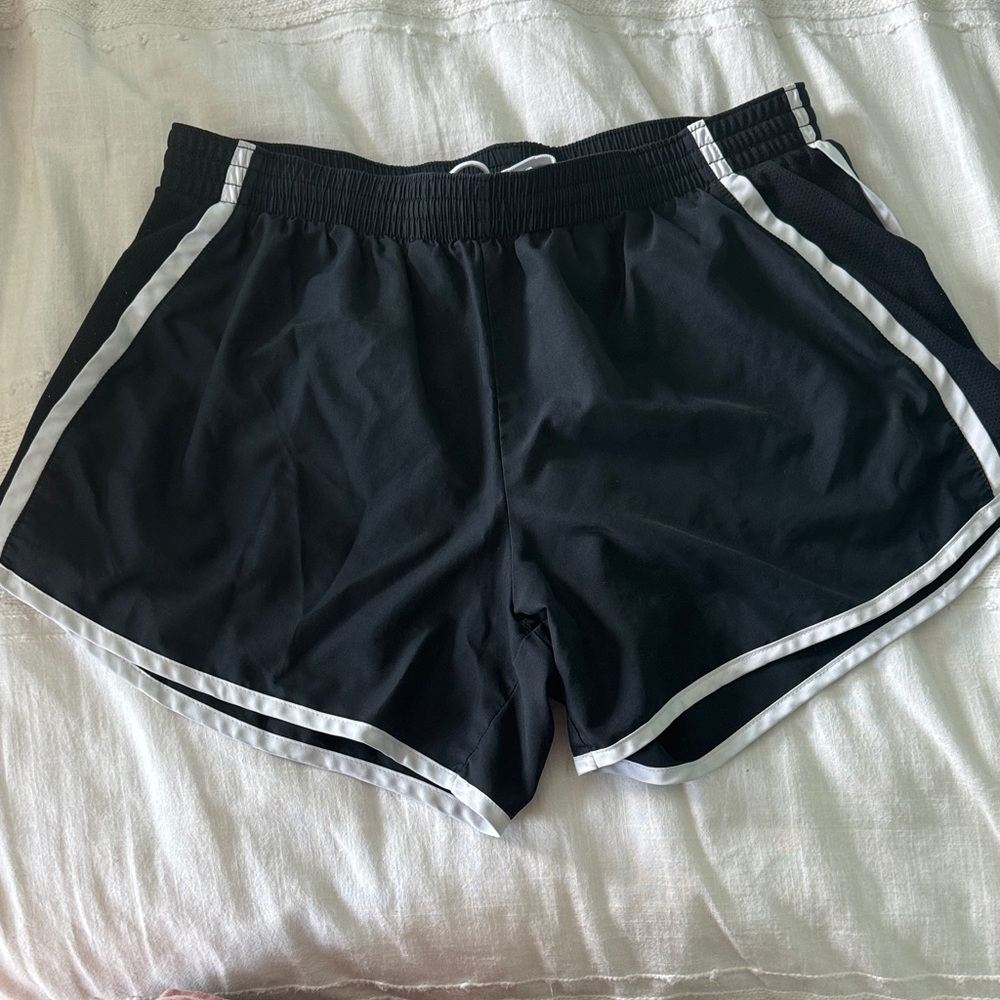 Augusta Sportswear Black and White Women's Athletic Shorts